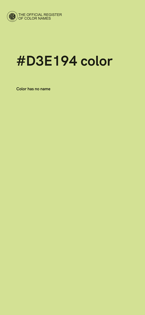 #D3E194 color image