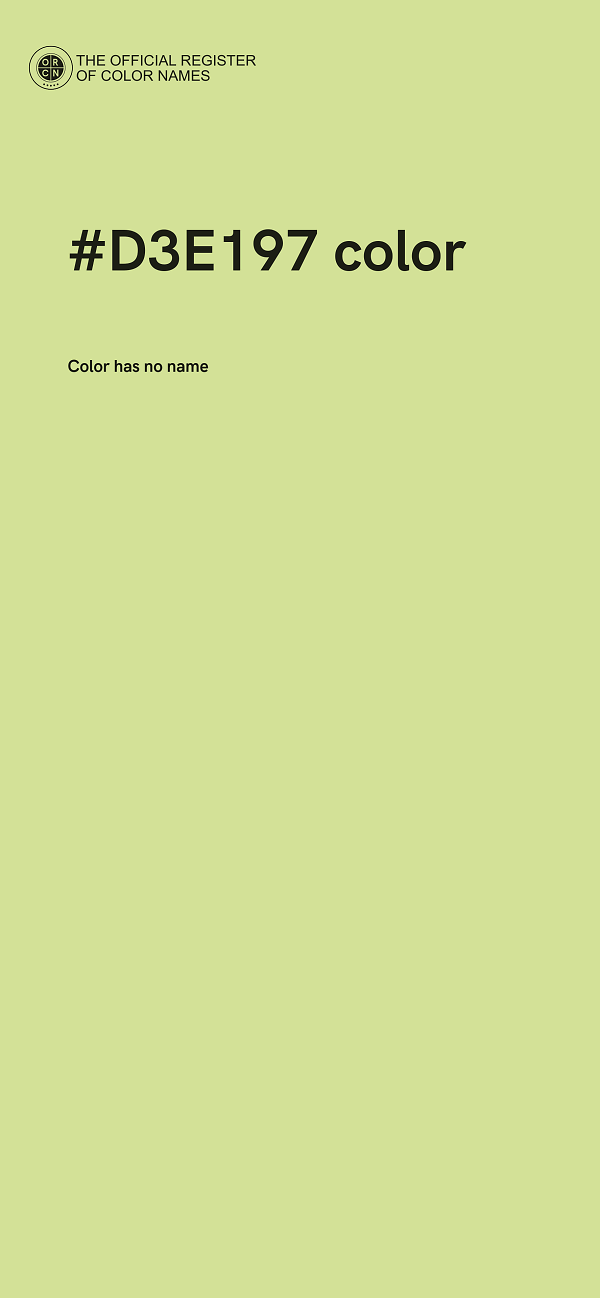 #D3E197 color image