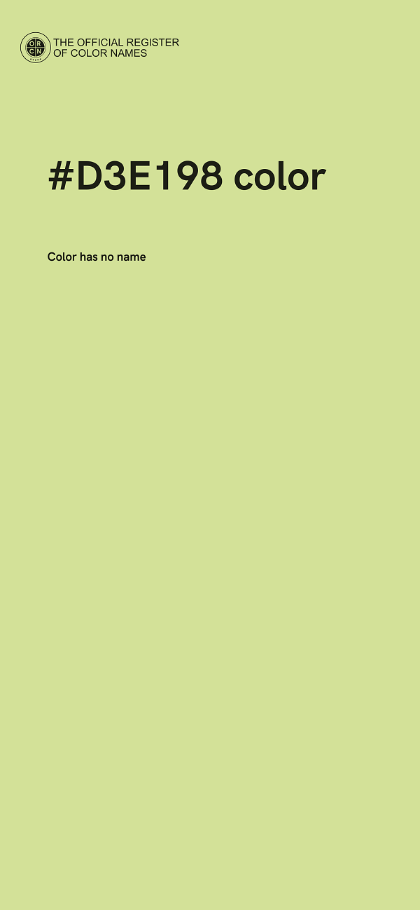 #D3E198 color image