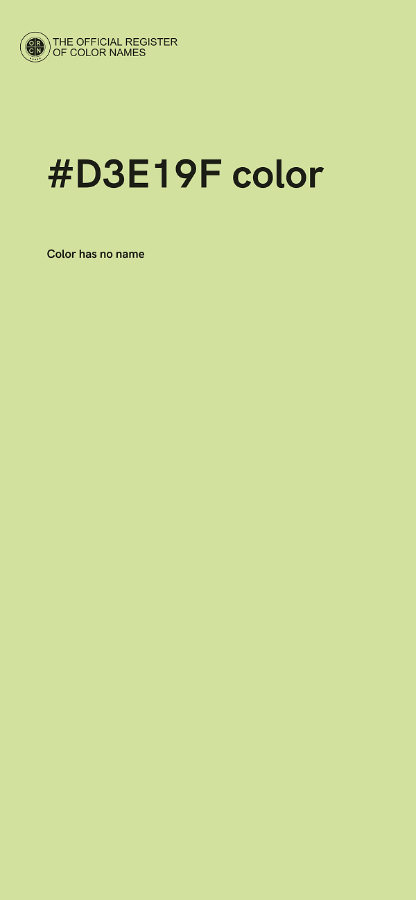 #D3E19F color image
