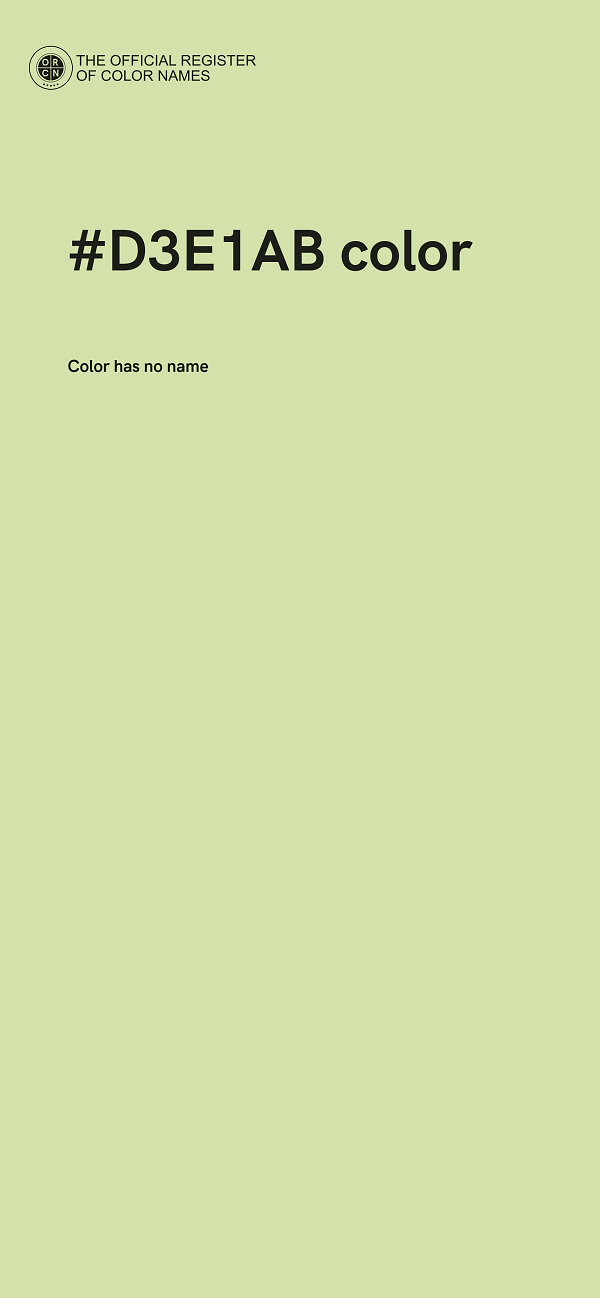 #D3E1AB color image