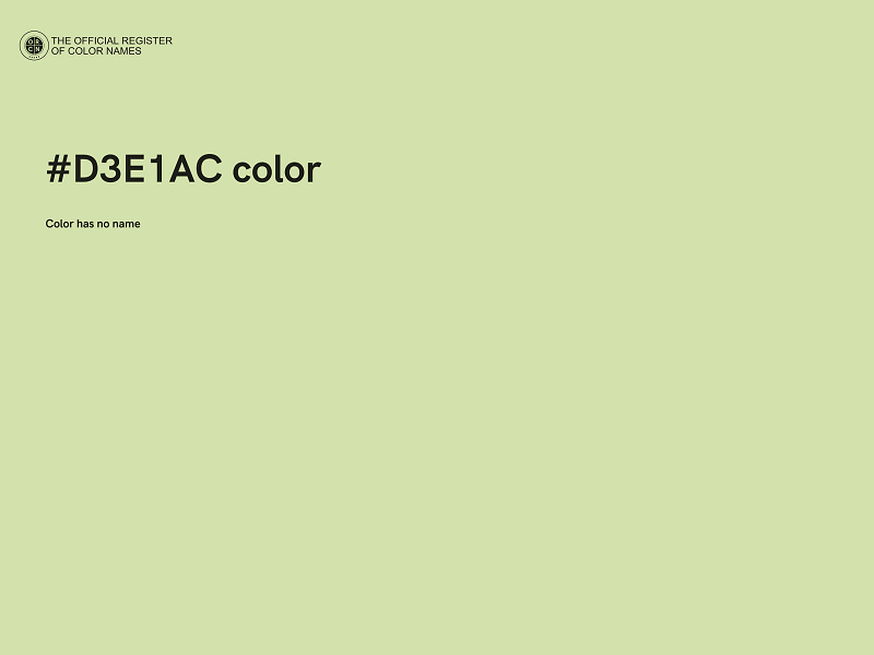 #D3E1AC color image