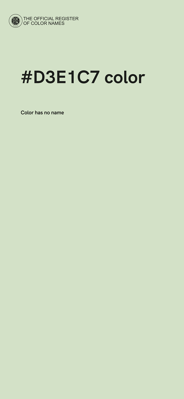 #D3E1C7 color image