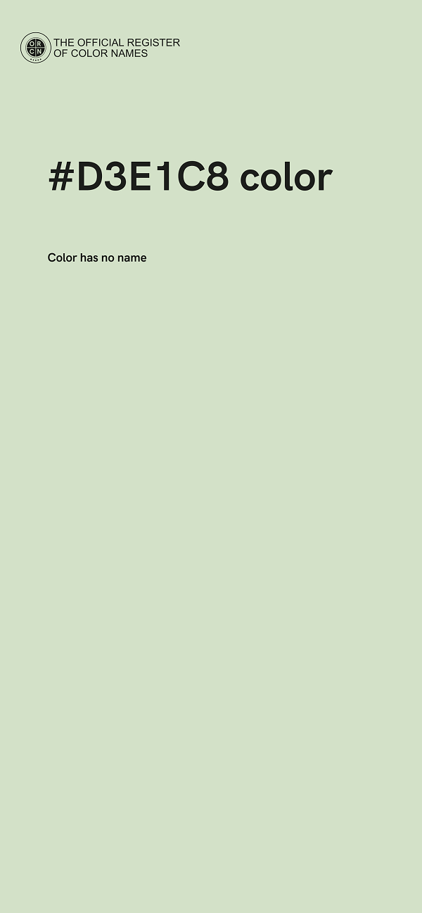 #D3E1C8 color image