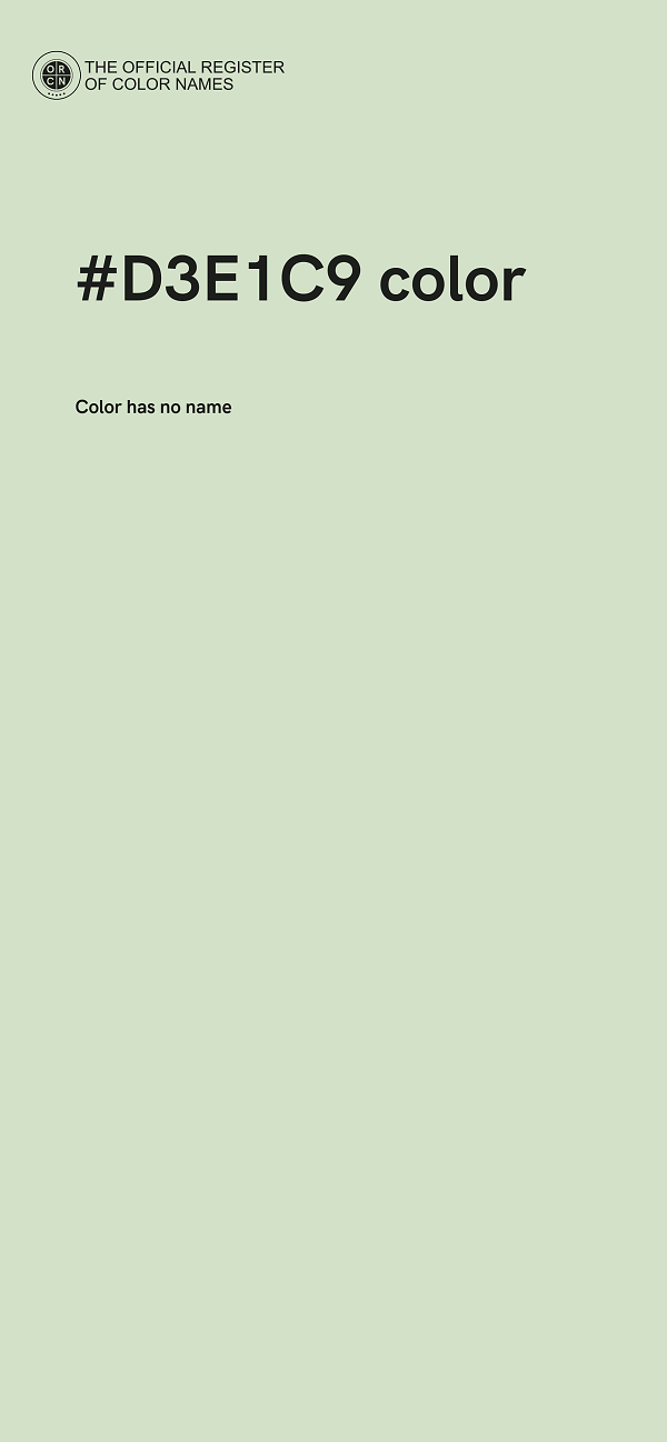 #D3E1C9 color image