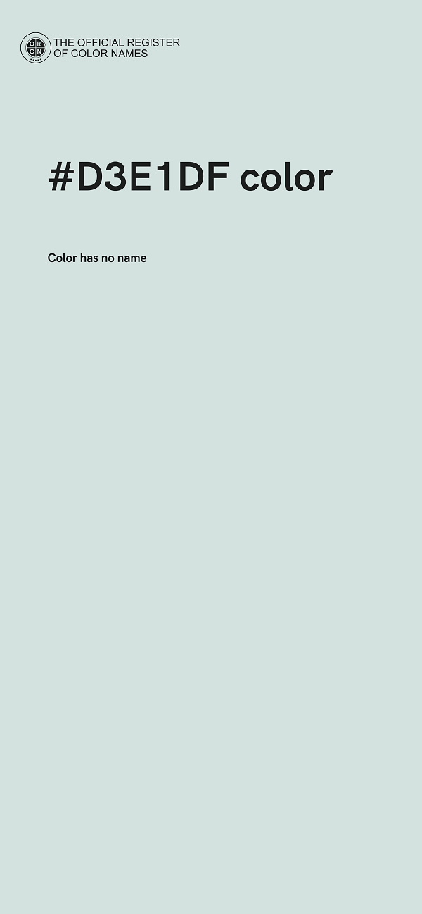 #D3E1DF color image