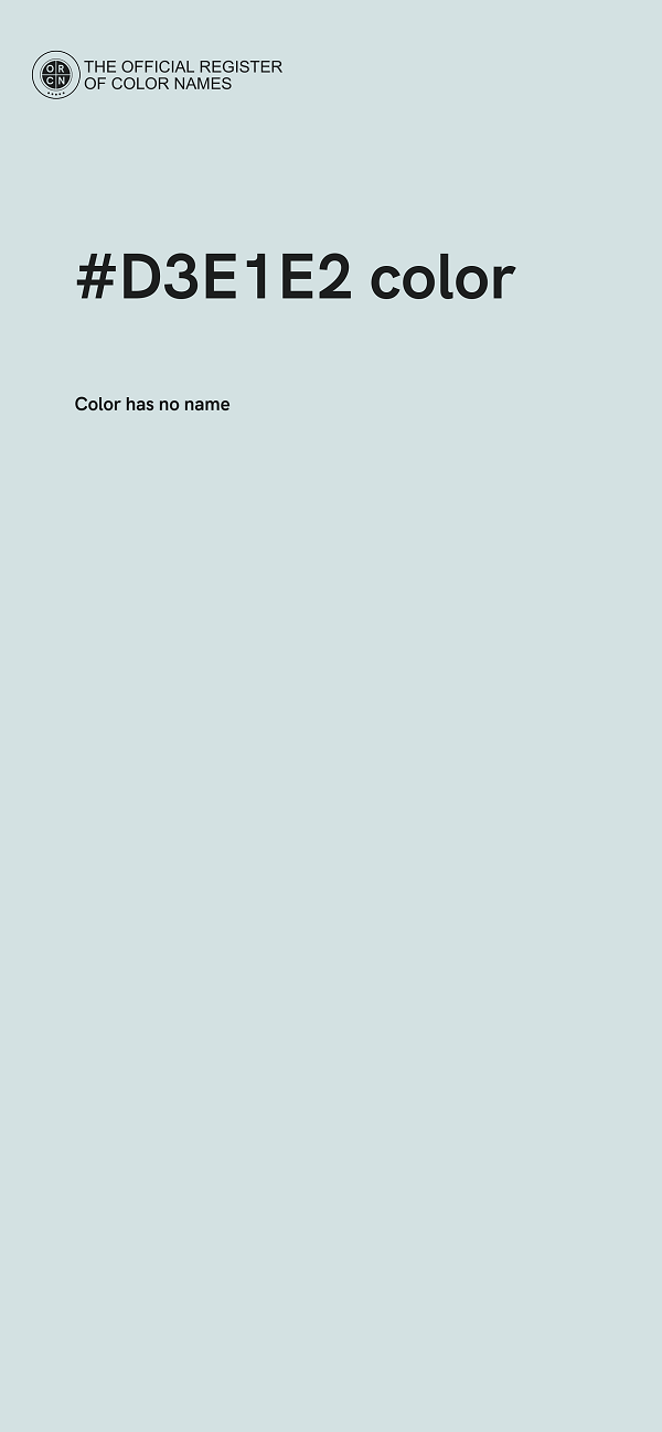 #D3E1E2 color image