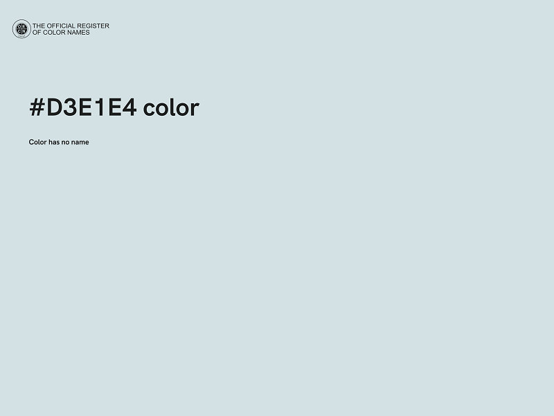 #D3E1E4 color image
