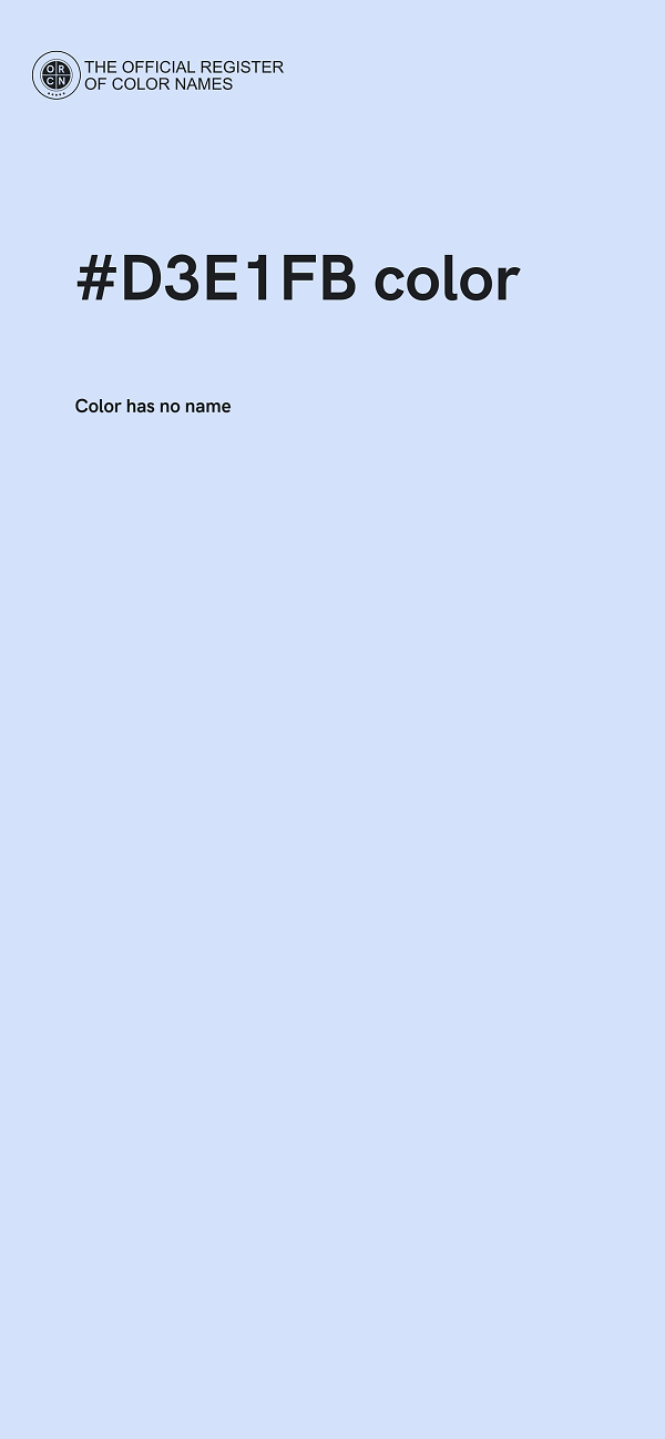 #D3E1FB color image