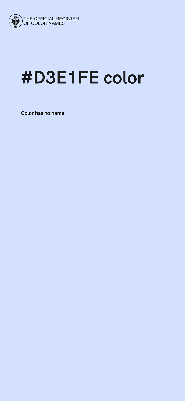 #D3E1FE color image