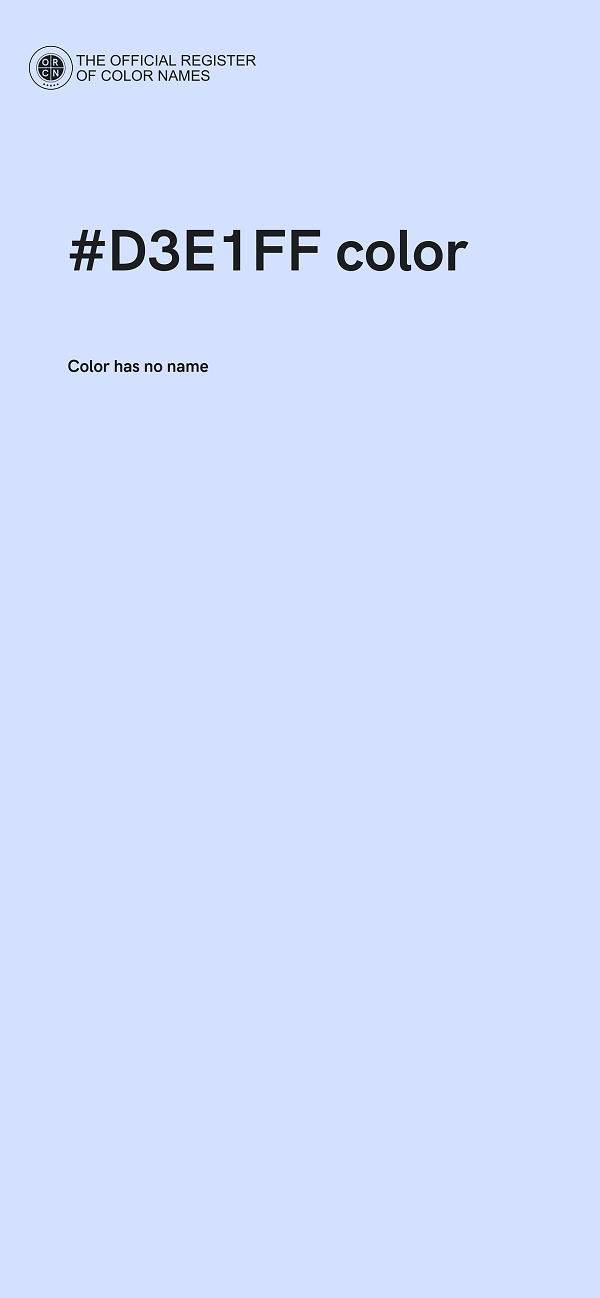 #D3E1FF color image