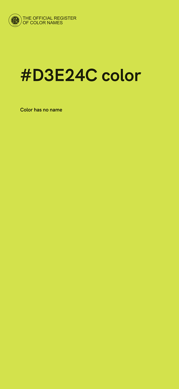 #D3E24C color image