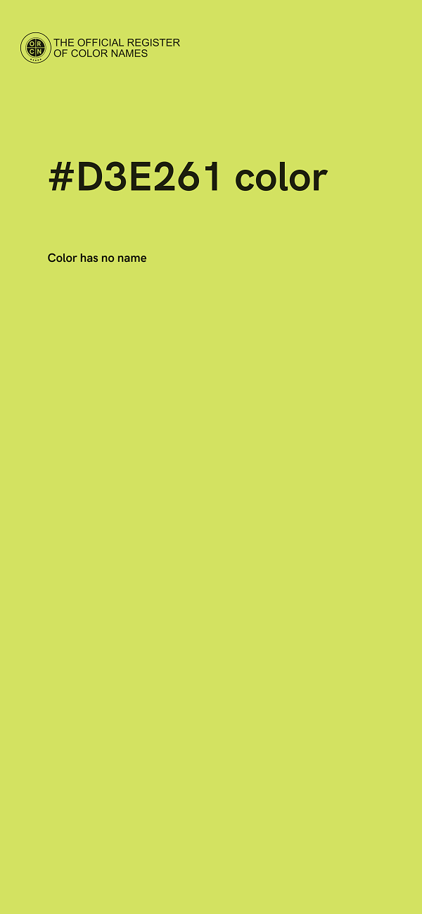 #D3E261 color image