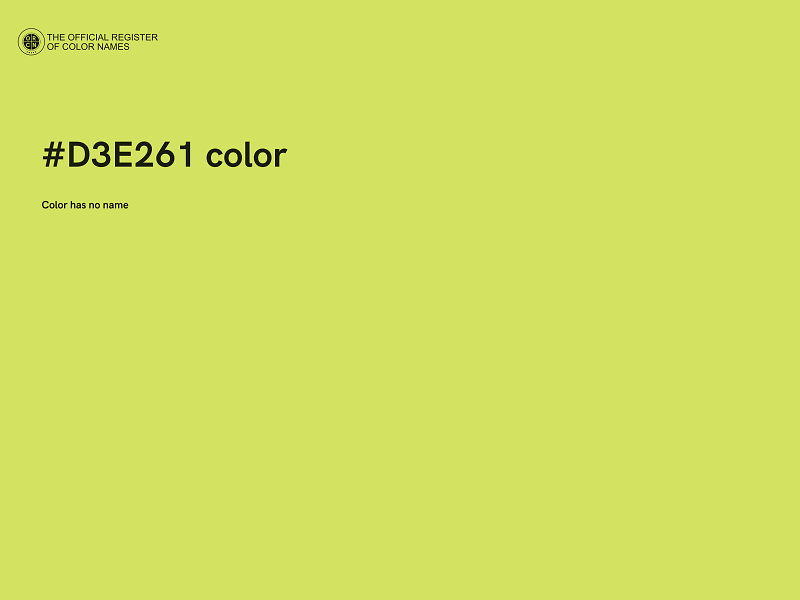 #D3E261 color image