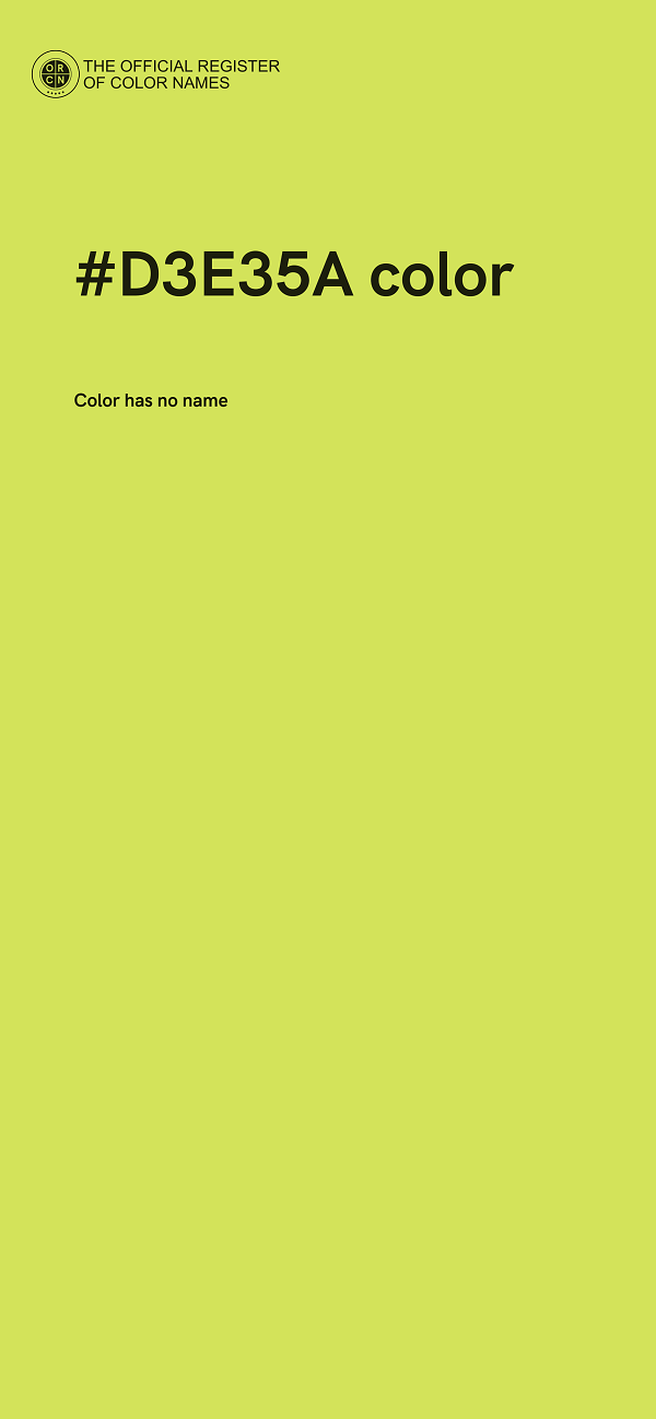 #D3E35A color image