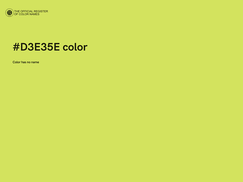 #D3E35E color image