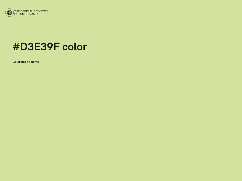 #D3E39F color image