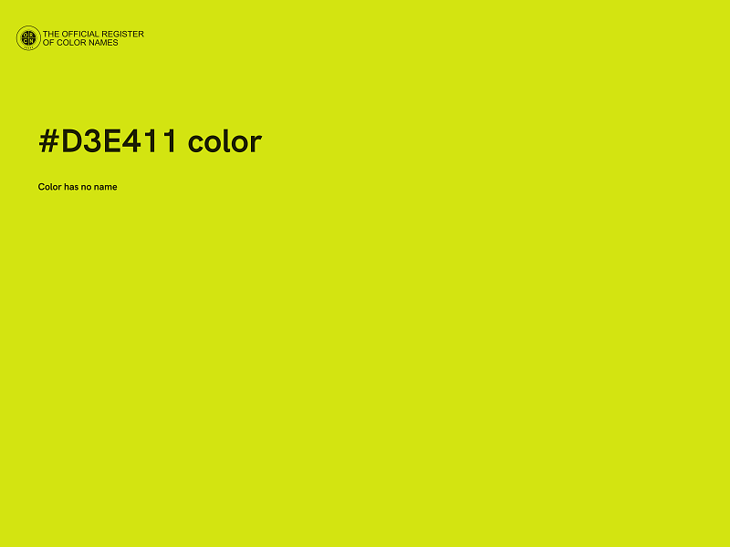 #D3E411 color image
