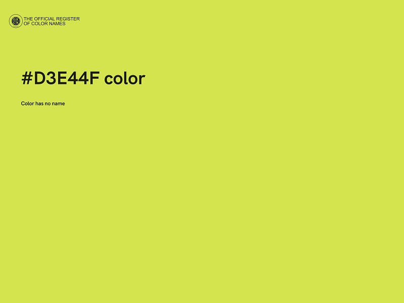 #D3E44F color image