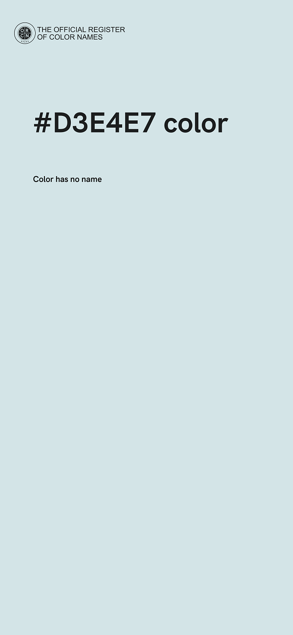 #D3E4E7 color image