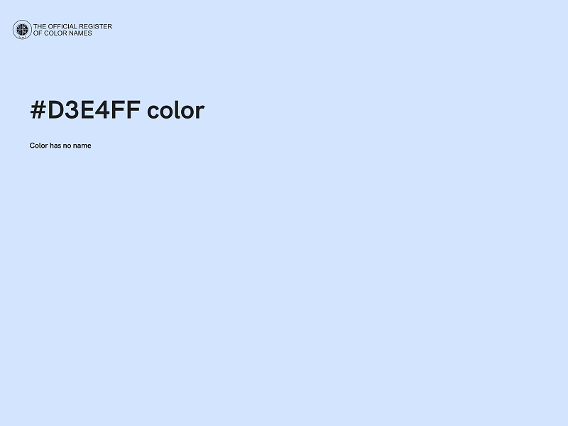 #D3E4FF color image