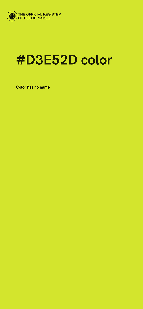#D3E52D color image