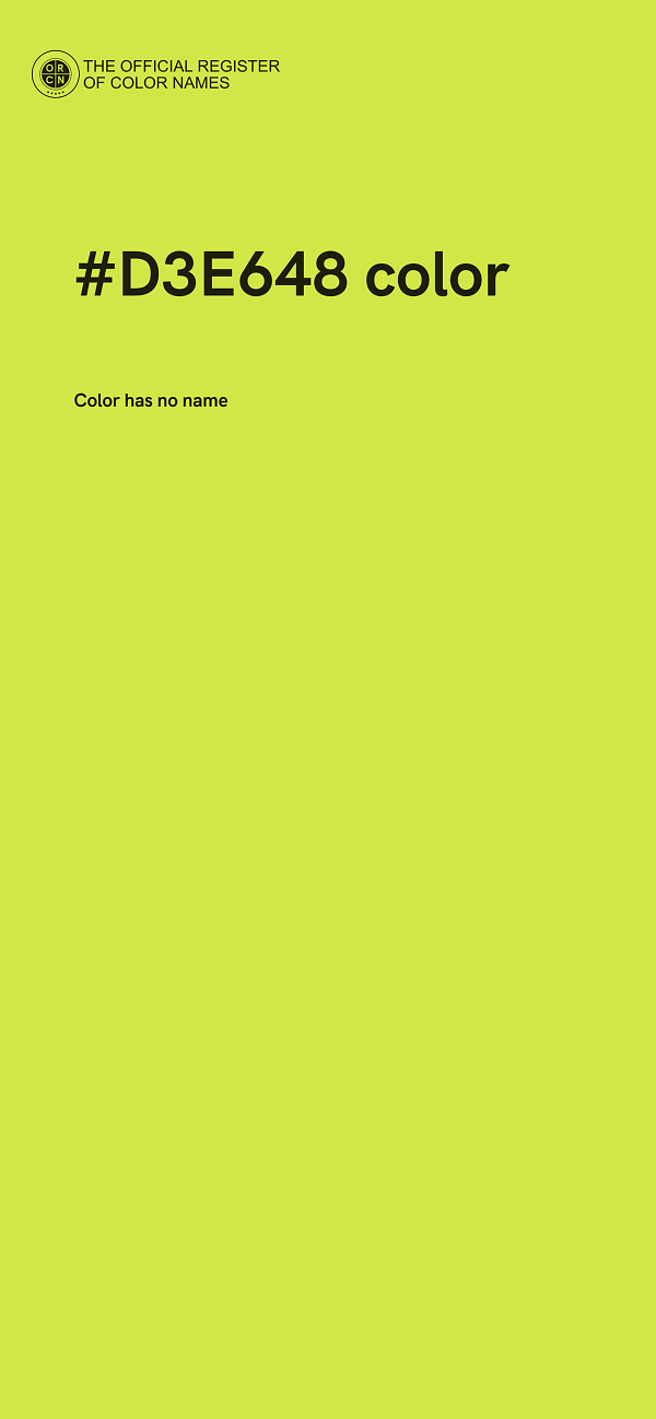 #D3E648 color image