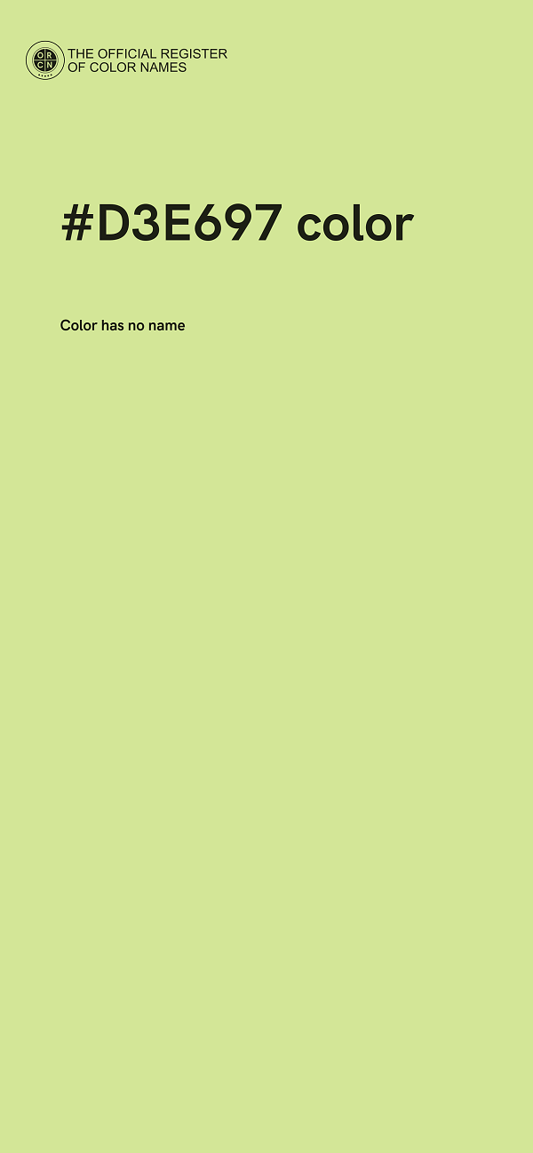 #D3E697 color image