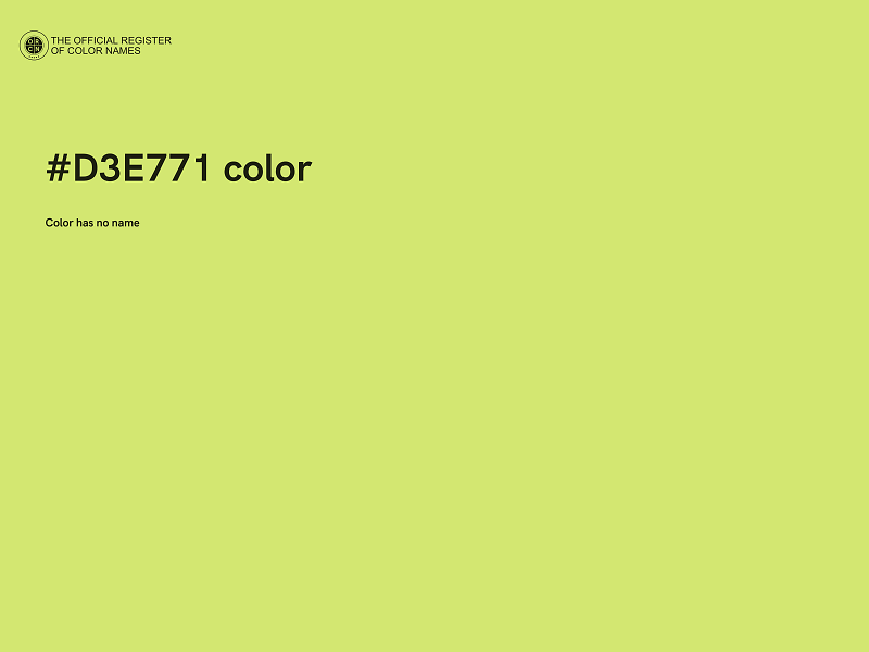 #D3E771 color image