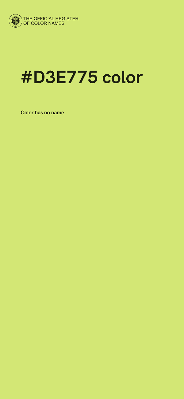 #D3E775 color image