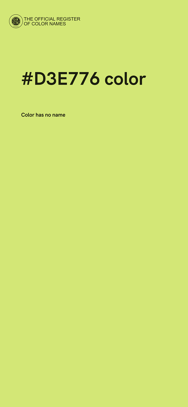 #D3E776 color image