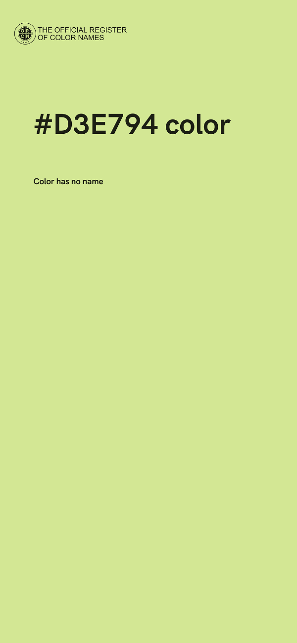 #D3E794 color image