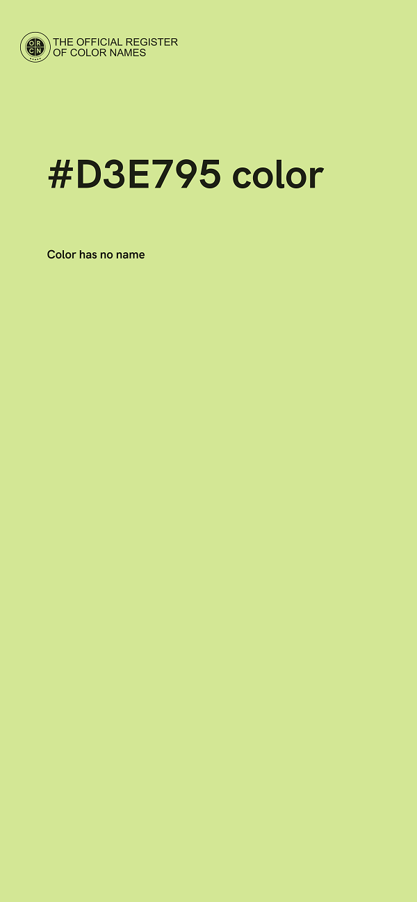 #D3E795 color image