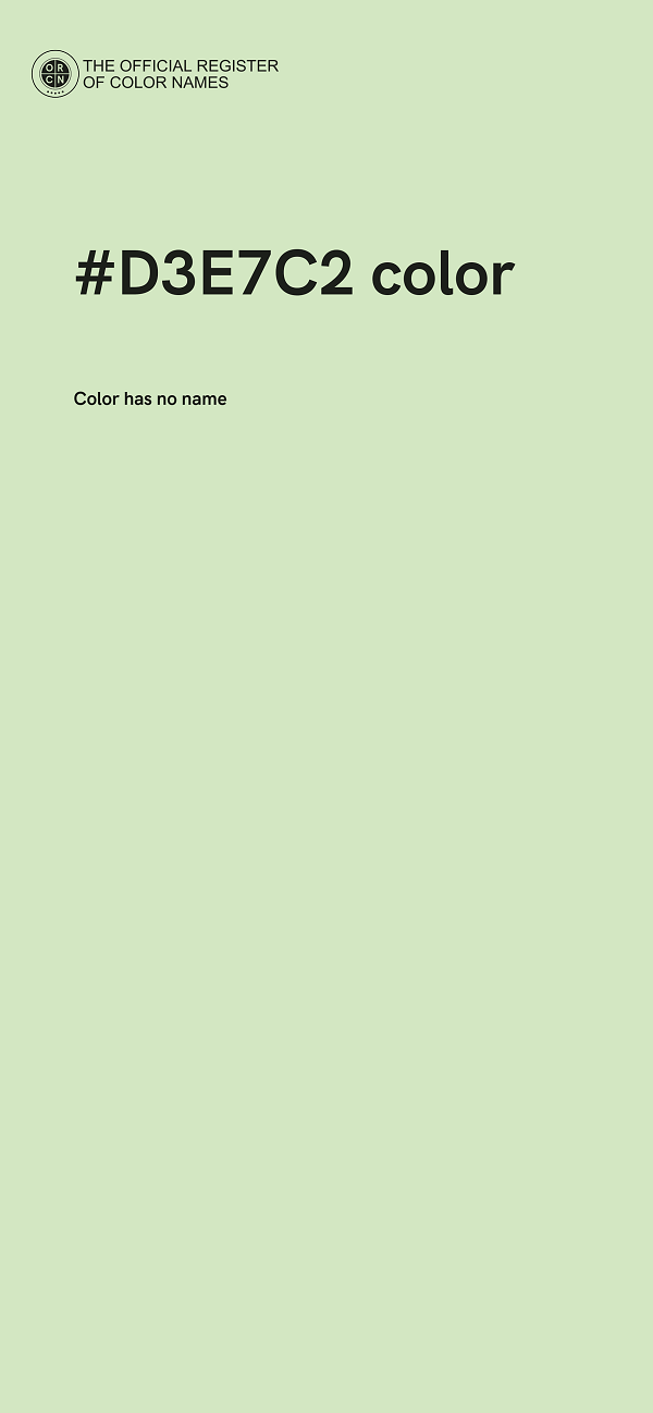 #D3E7C2 color image
