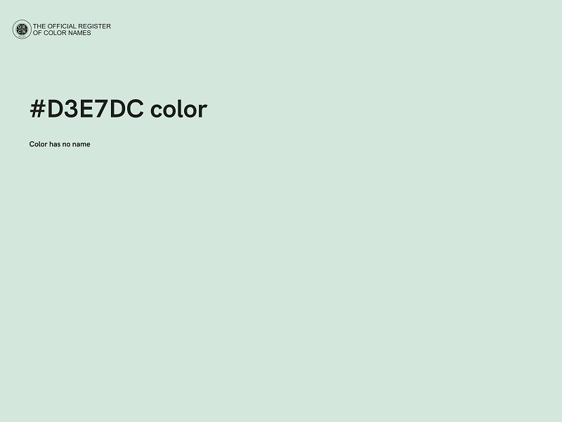 #D3E7DC color image