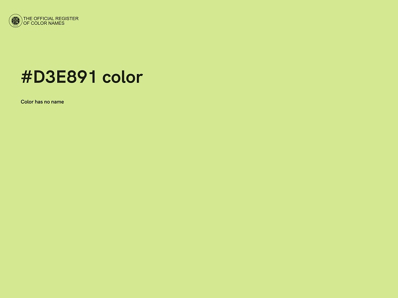 #D3E891 color image