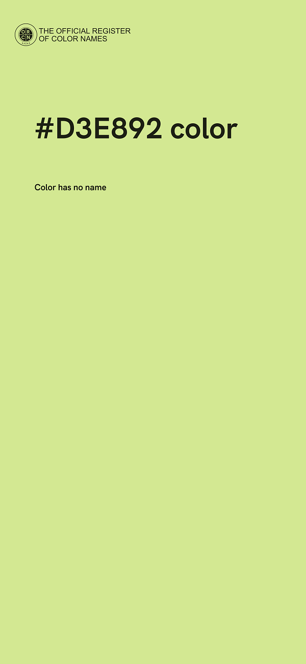 #D3E892 color image