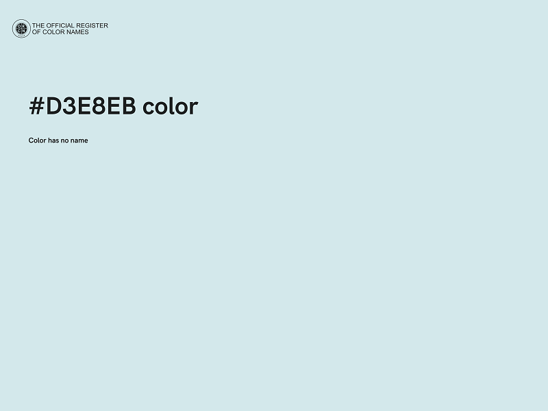 #D3E8EB color image