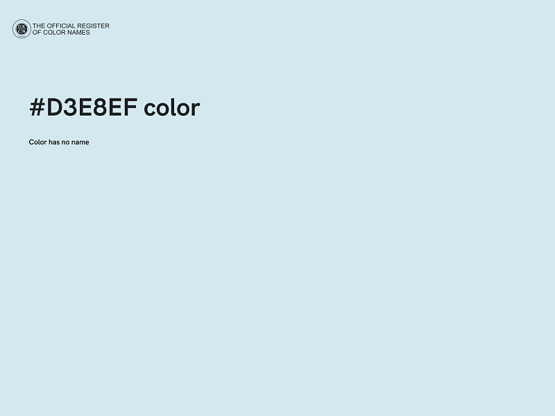 #D3E8EF color image