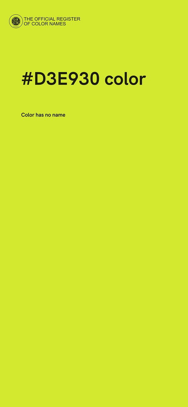 #D3E930 color image