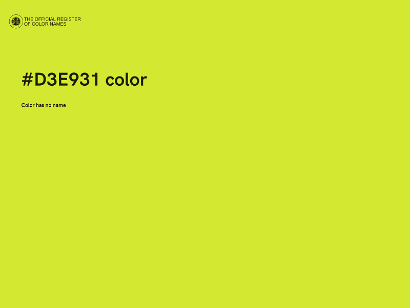 #D3E931 color image