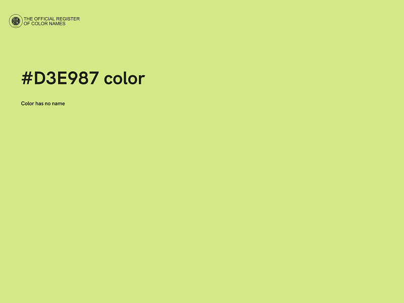 #D3E987 color image