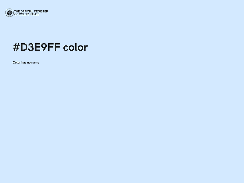 #D3E9FF color image