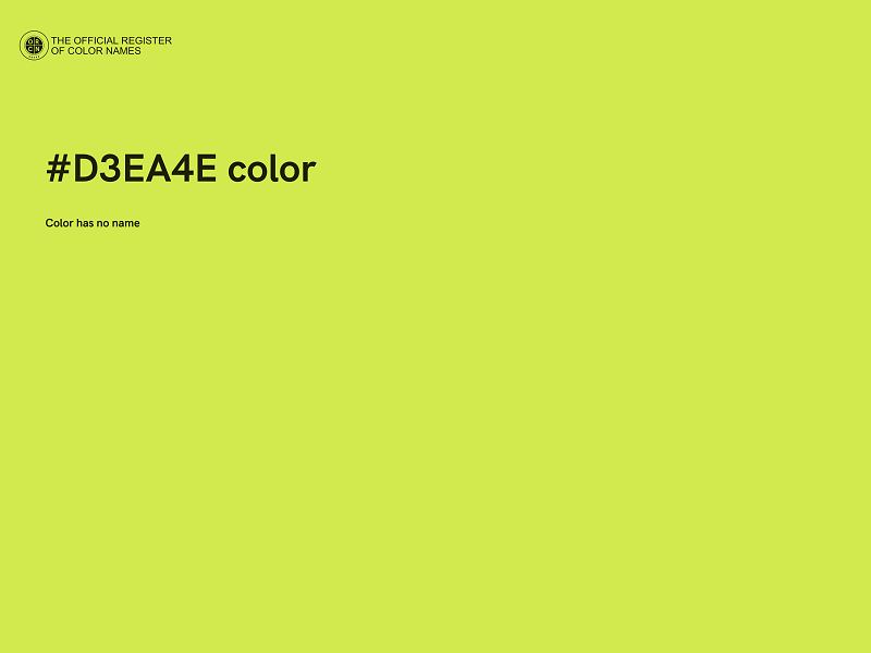 #D3EA4E color image