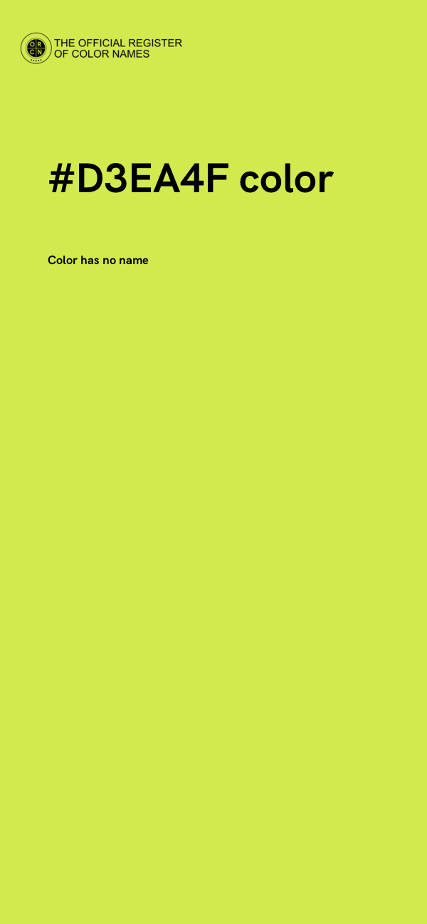 #D3EA4F color image
