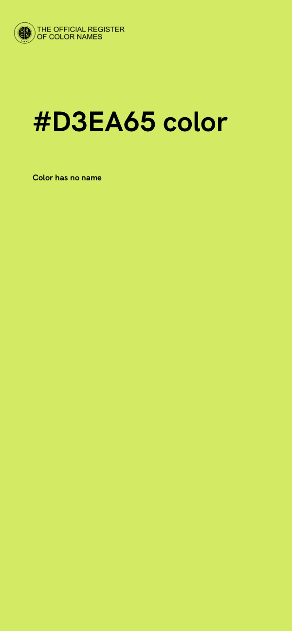 #D3EA65 color image