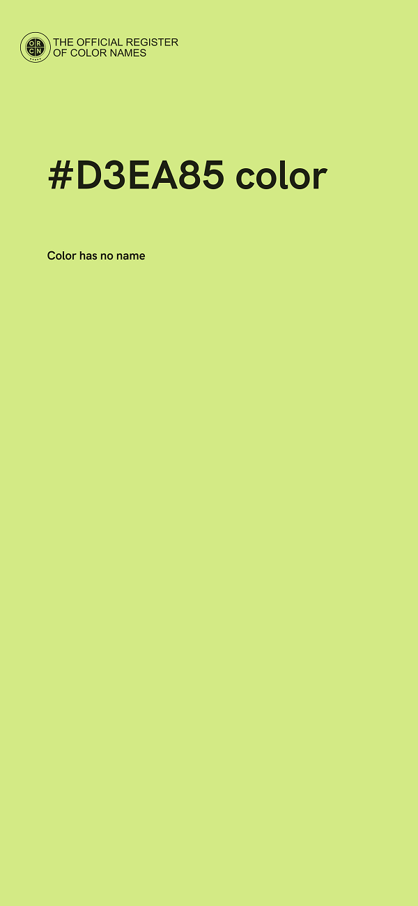 #D3EA85 color image