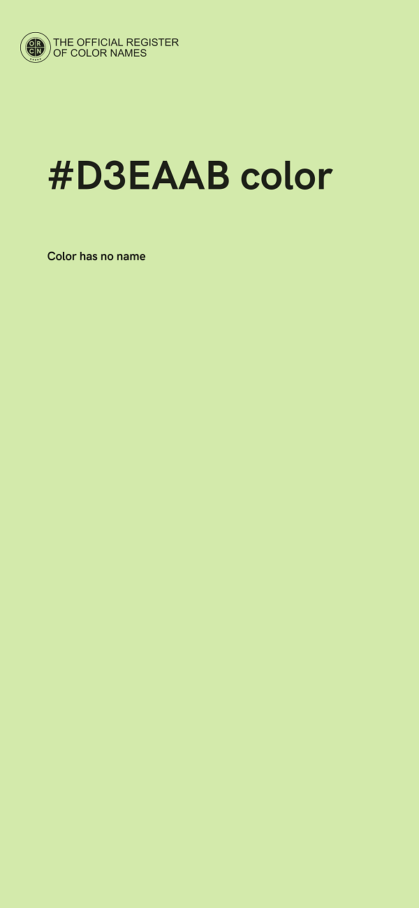 #D3EAAB color image