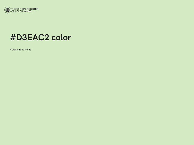 #D3EAC2 color image