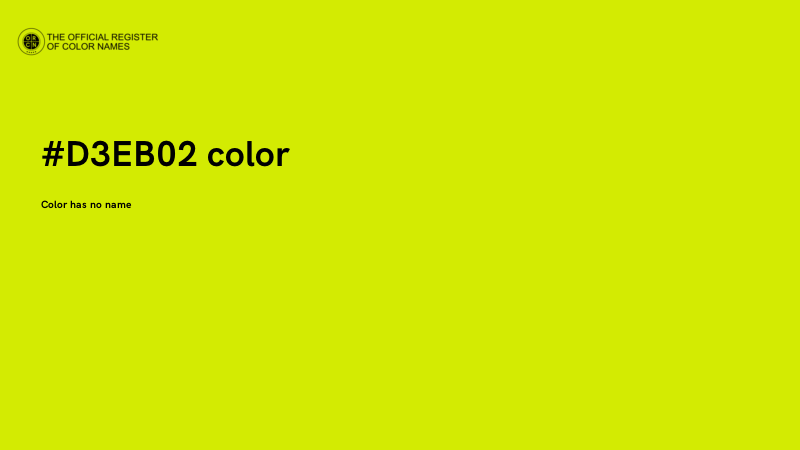 #D3EB02 color image